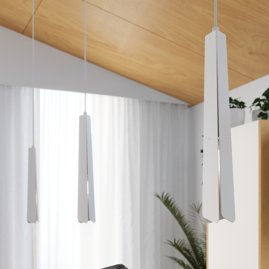 Lustr na lanku PRYSM 1xG9/8W/230V bílá