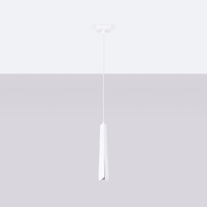 Lustr na lanku PRYSM 1xG9/8W/230V bílá