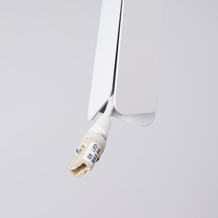 Lustr na lanku PRYSM 1xG9/8W/230V bílá