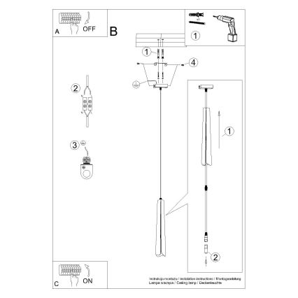 Lustr na lanku PRYSM 1xG9/8W/230V bílá