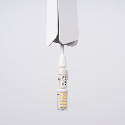 Lustr na lanku PRYSM 3xG9/8W/230V bílá