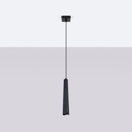 Lustr na lanku PRYSM 1xG9/8W/230V černá