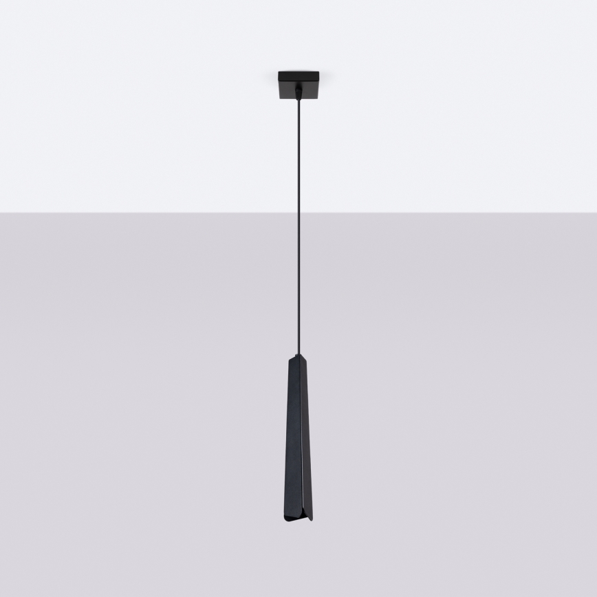 Lustr na lanku PRYSM 1xG9/8W/230V černá