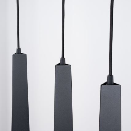 Lustr na lanku PRYSM 3xG9/8W/230V černá