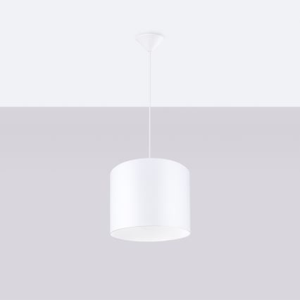 Lustr na lanku NOVA 1xE27/15W/230V pr. 30 cm bílá