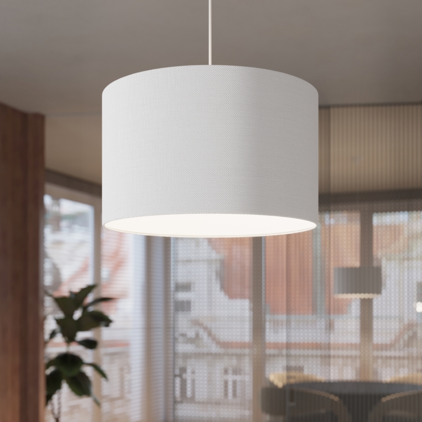 Lustr na lanku NOVA 1xE27/15W/230V pr. 40 cm bílá
