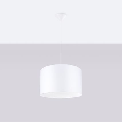 Lustr na lanku NOVA 1xE27/15W/230V pr. 40 cm bílá