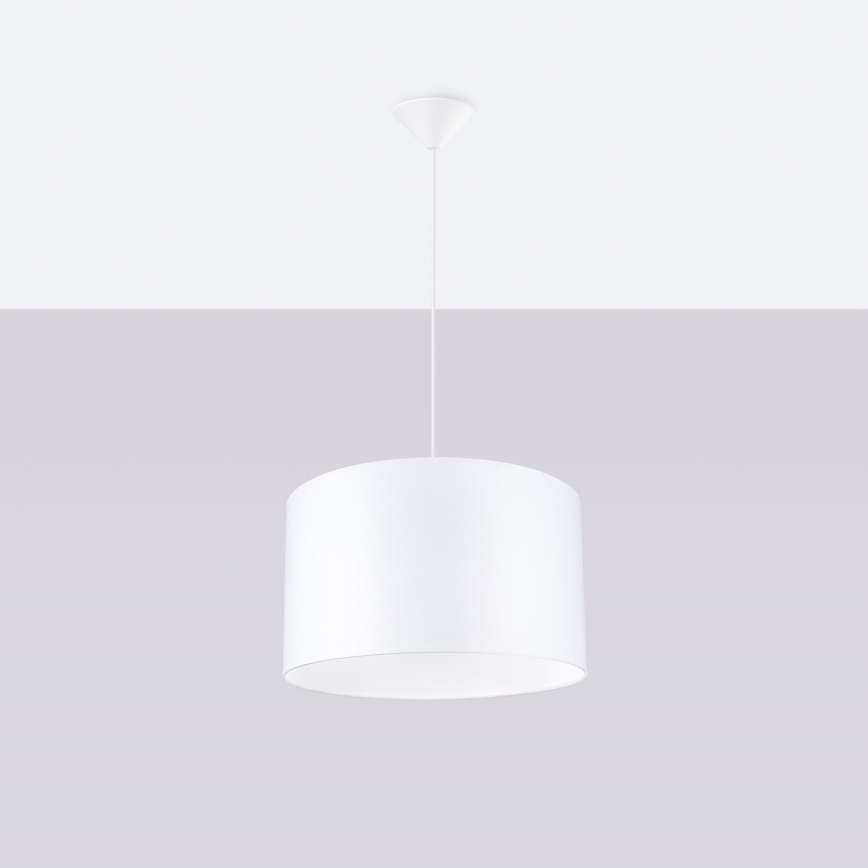 Lustr na lanku NOVA 1xE27/15W/230V pr. 40 cm bílá
