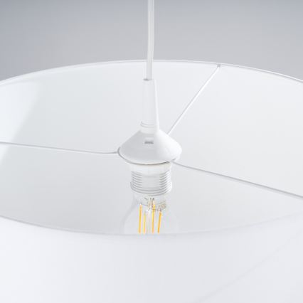 Lustr na lanku NOVA 1xE27/15W/230V pr. 40 cm bílá
