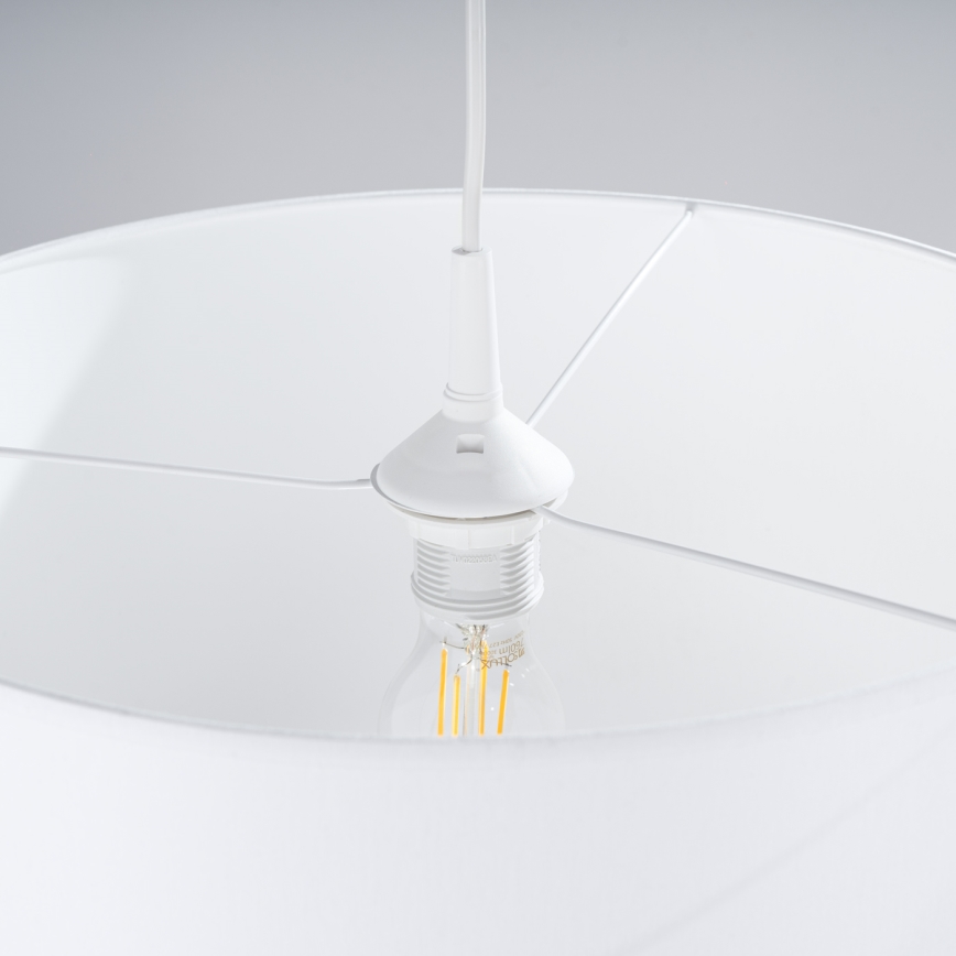 Lustr na lanku NOVA 1xE27/15W/230V pr. 40 cm bílá