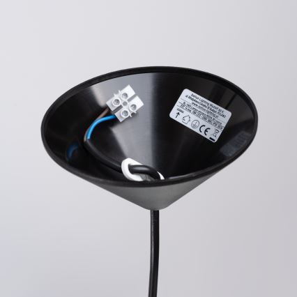 Lustr na lanku NOVA 1xE27/15W/230V pr. 30 cm černá