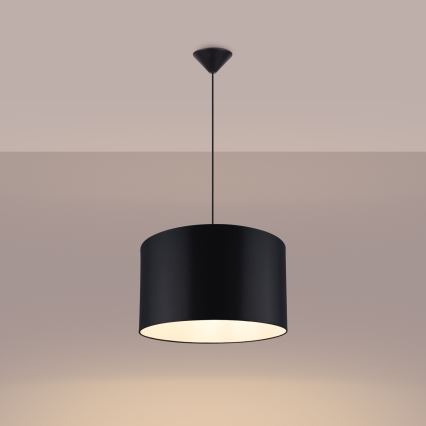 Lustr na lanku NOVA 1xE27/15W/230V pr. 40 cm černá