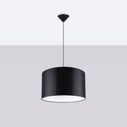 Lustr na lanku NOVA 1xE27/15W/230V pr. 40 cm černá