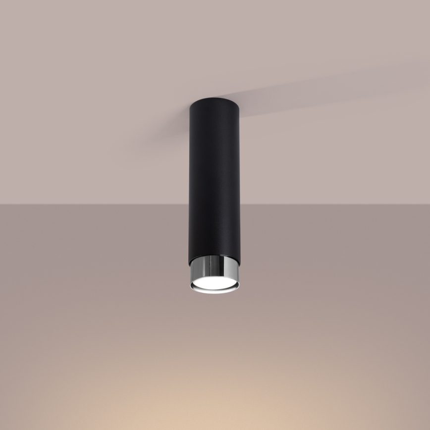 Bodové svítidlo NERO 1xGU10/10W/230V 22,5 cm černá/lesklý chrom