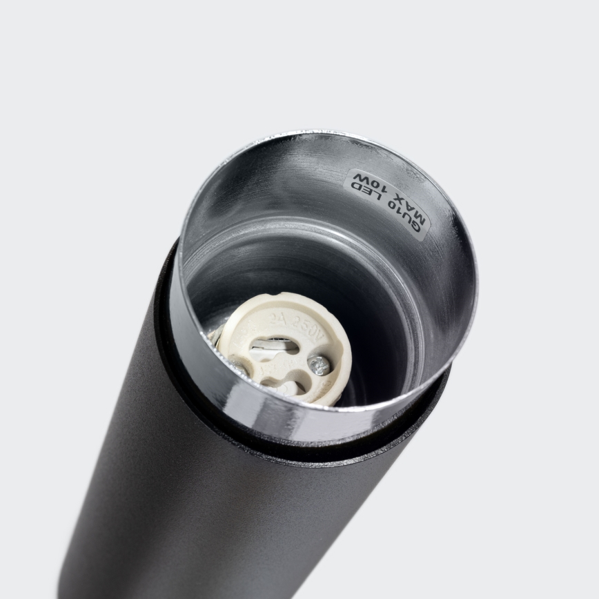 Bodové svítidlo NERO 1xGU10/10W/230V 22,5 cm černá/lesklý chrom
