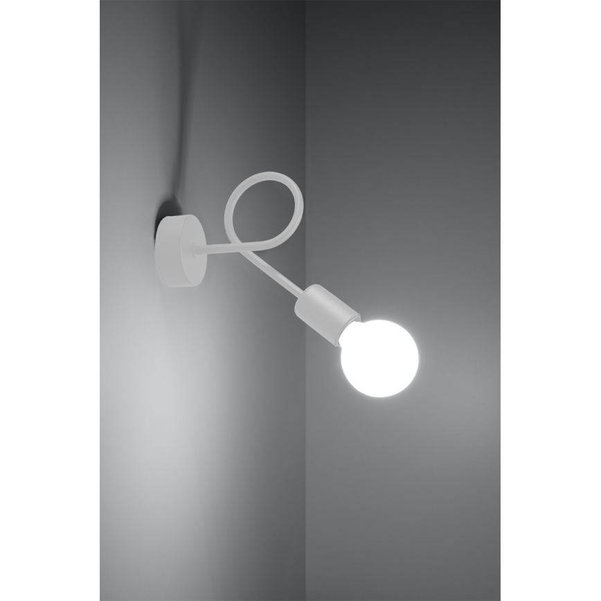 Nástěnná lampa LOOP 1xE27/15W/230V bílá