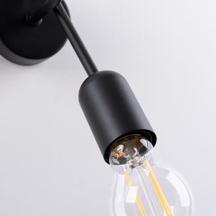 Nástěnná lampa LOOP 1xE27/15W/230V černá