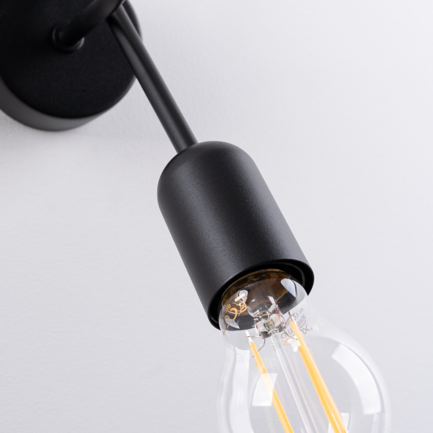 Nástěnná lampa LOOP 1xE27/15W/230V černá