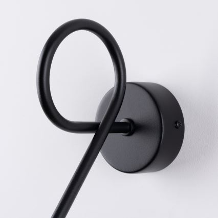 Nástěnná lampa LOOP 1xE27/15W/230V černá