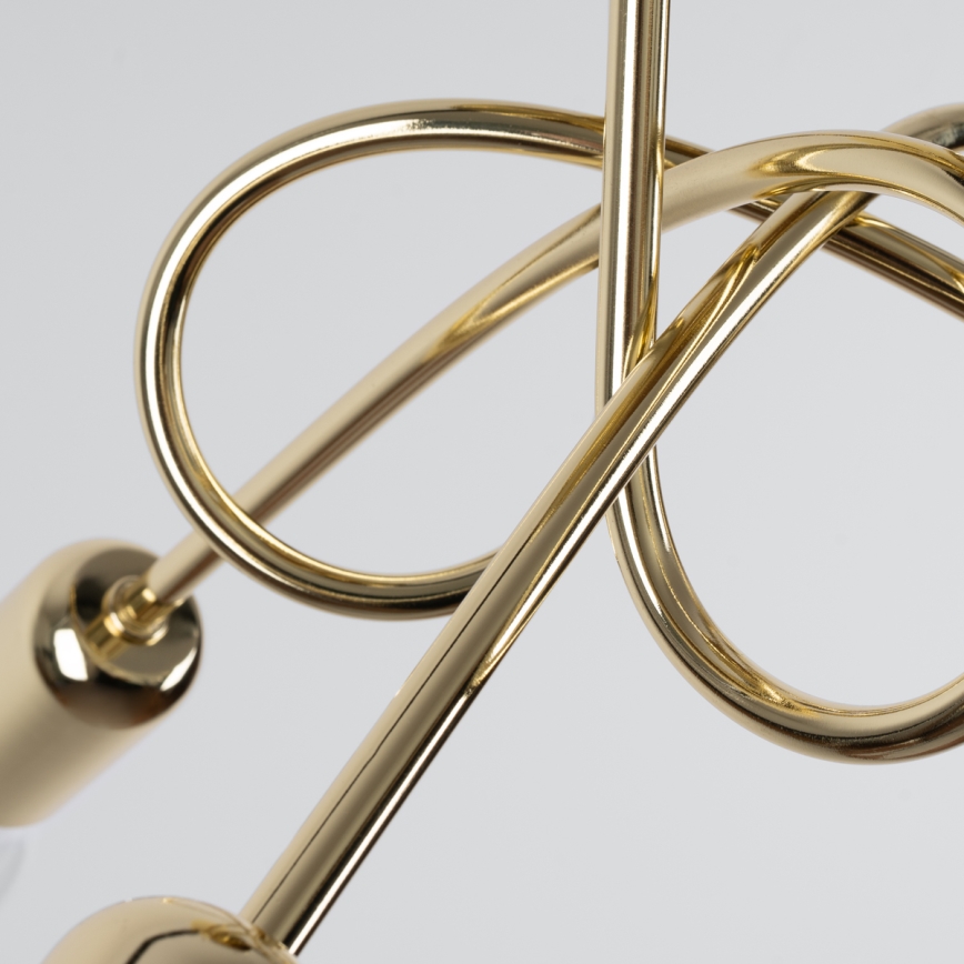 Přisazený lustr LOOP 3xE27/15W/230V zlatá