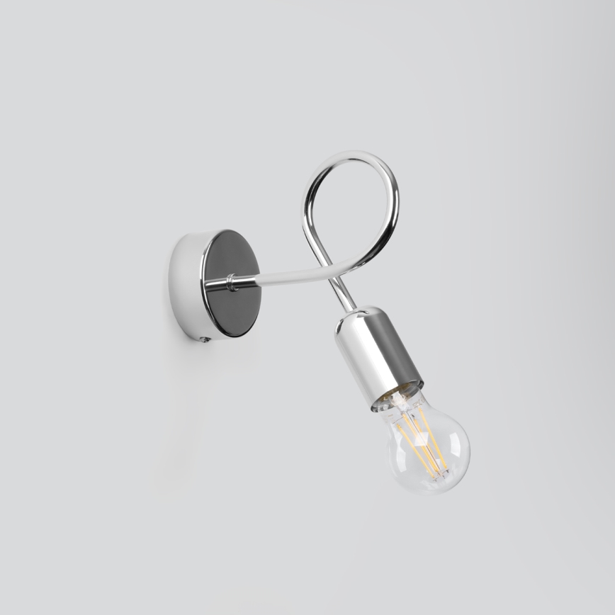 Nástěnná lampa LOOP 1xE27/15W/230V lesklý chrom