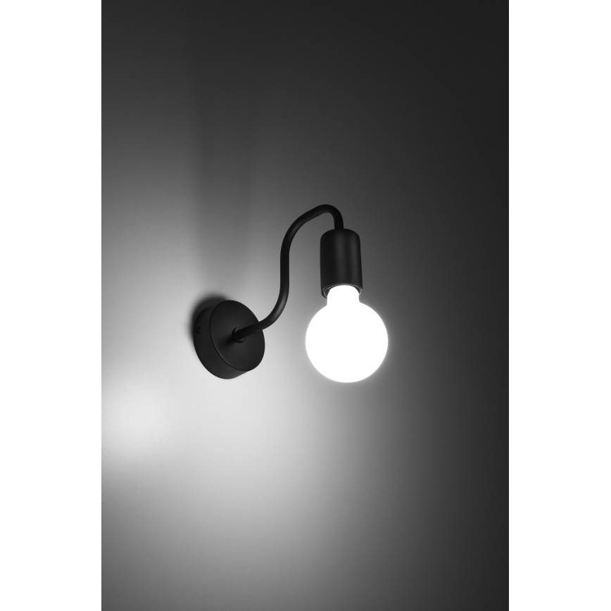 Nástěnná lampa VECTOR 1xE27/15W/230V černá