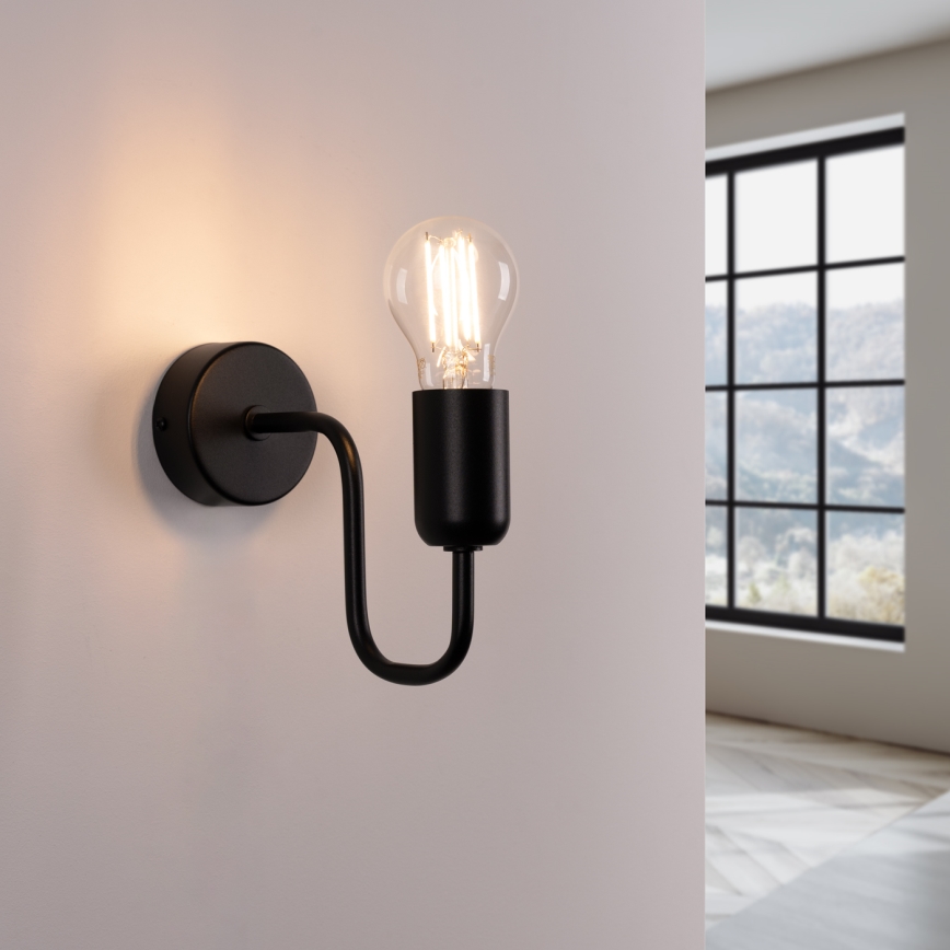 Nástěnná lampa VECTOR 1xE27/15W/230V černá