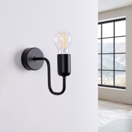 Nástěnná lampa VECTOR 1xE27/15W/230V černá