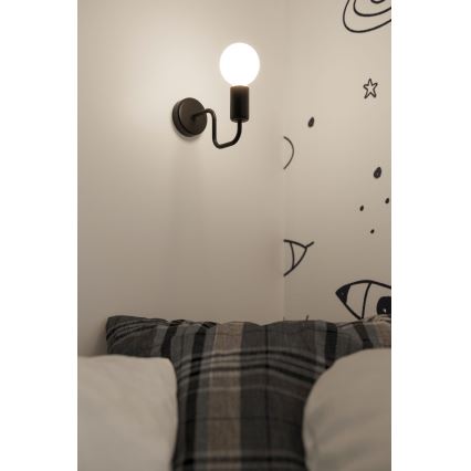 Nástěnná lampa VECTOR 1xE27/15W/230V černá
