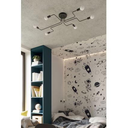 Nástěnná lampa VECTOR 1xE27/15W/230V černá