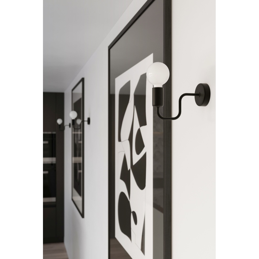 Nástěnná lampa VECTOR 1xE27/15W/230V černá