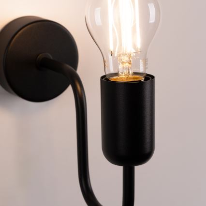 Nástěnná lampa VECTOR 1xE27/15W/230V černá