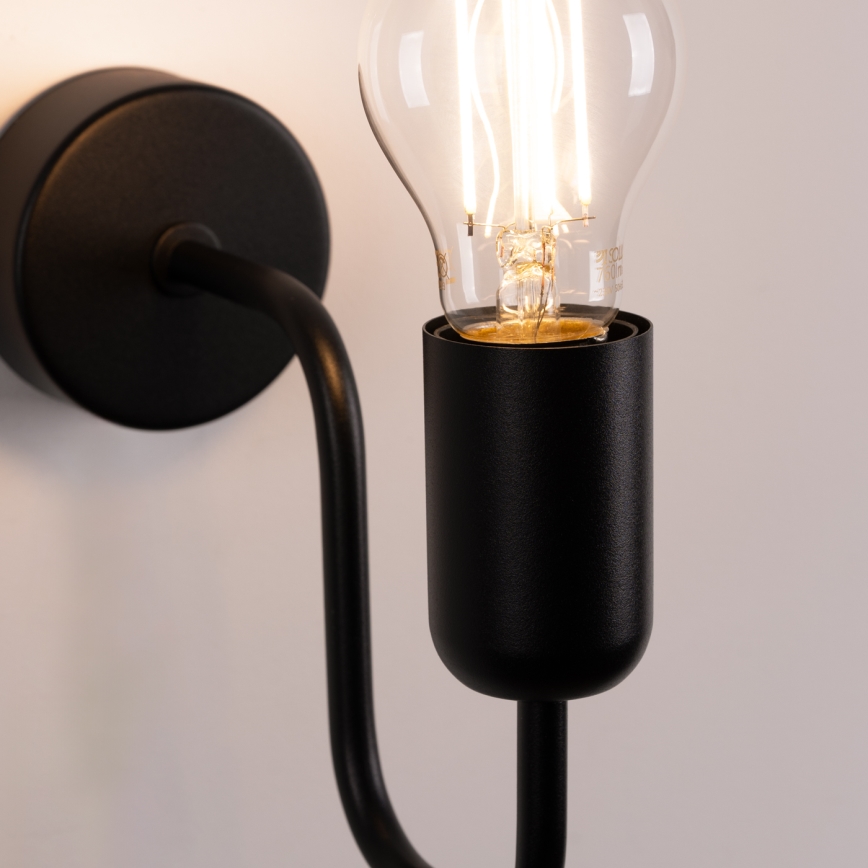 Nástěnná lampa VECTOR 1xE27/15W/230V černá
