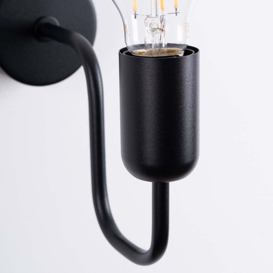 Nástěnná lampa VECTOR 1xE27/15W/230V černá