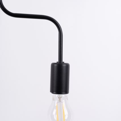 Přisazený lustr VECTOR 4xE27/15W/230V černá