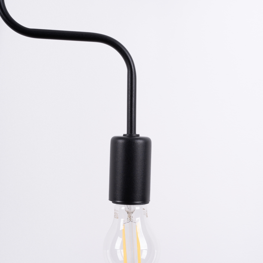 Přisazený lustr VECTOR 4xE27/15W/230V černá