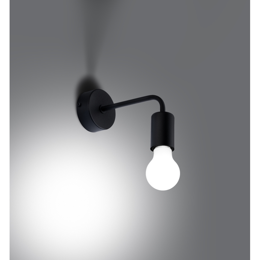 Nástěnná lampa NORAH 1xE27/15W/230V černá