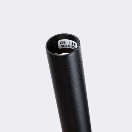 Lustr na lanku BLISS 1xG9/8W/230V černá