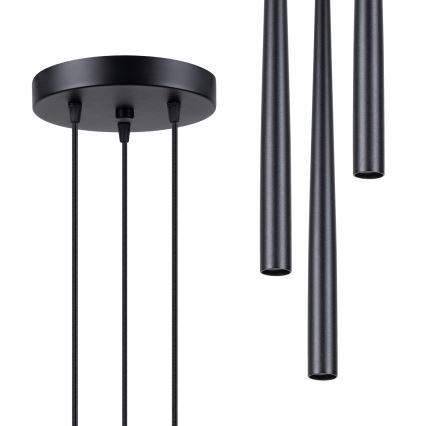 Lustr na lanku BLISS 3xG9/8W/230V černá