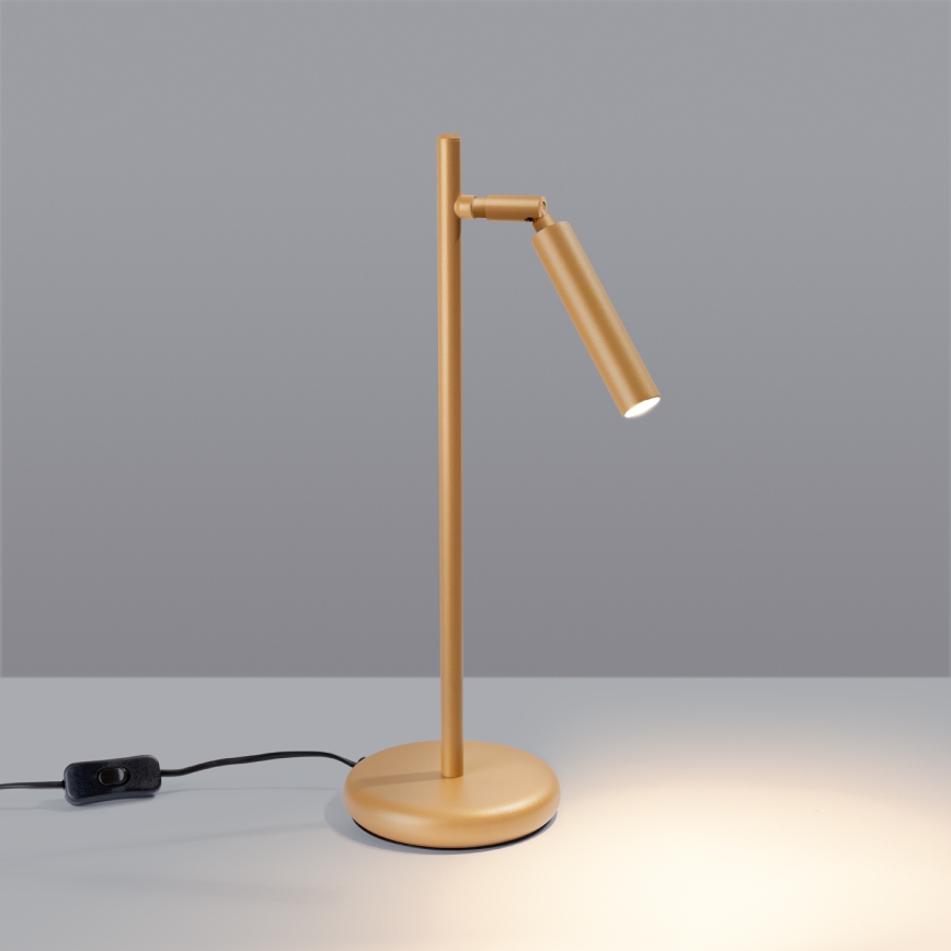 Stolní lampa PASTELO 1xG9/8W/230V zlatá