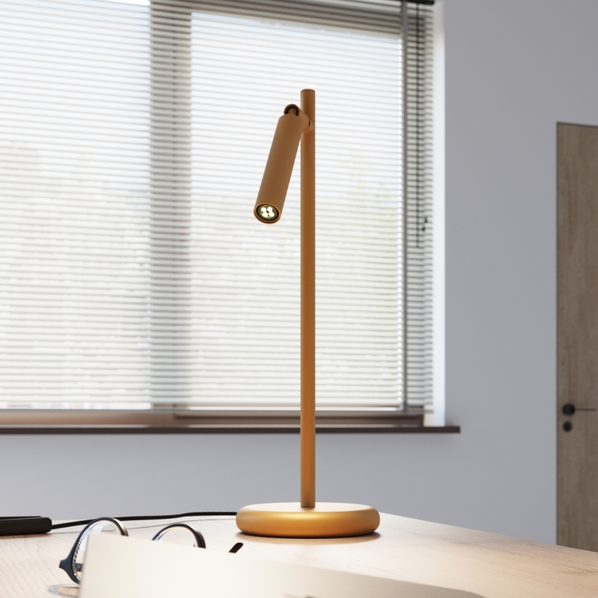 Stolní lampa PASTELO 1xG9/8W/230V zlatá