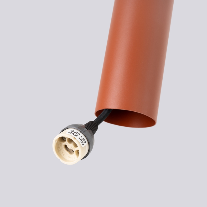 Lustr na lanku LAGOS 3xGU10/10W/230V červená