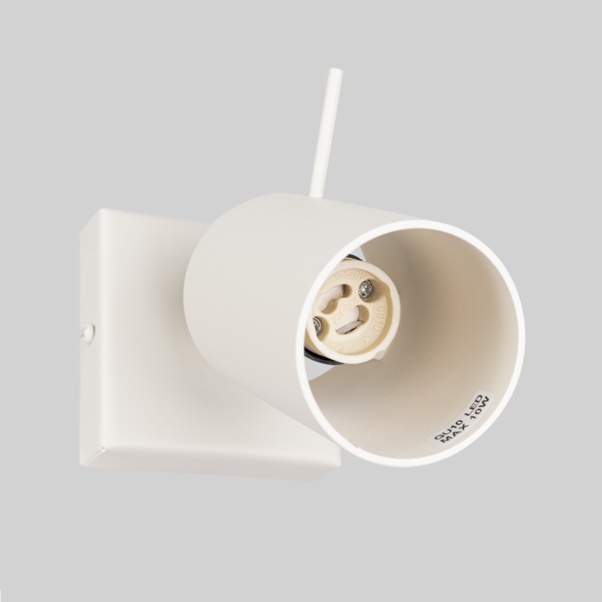 Nástěnné bodové svítidlo RING 1xGU10/10W/230V krémová