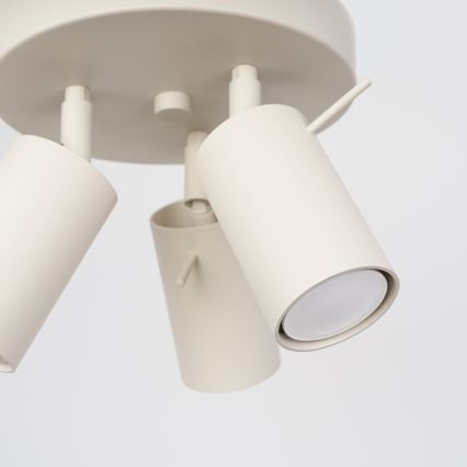 Bodové svítidlo RING 3xGU10/10W/230V krémová