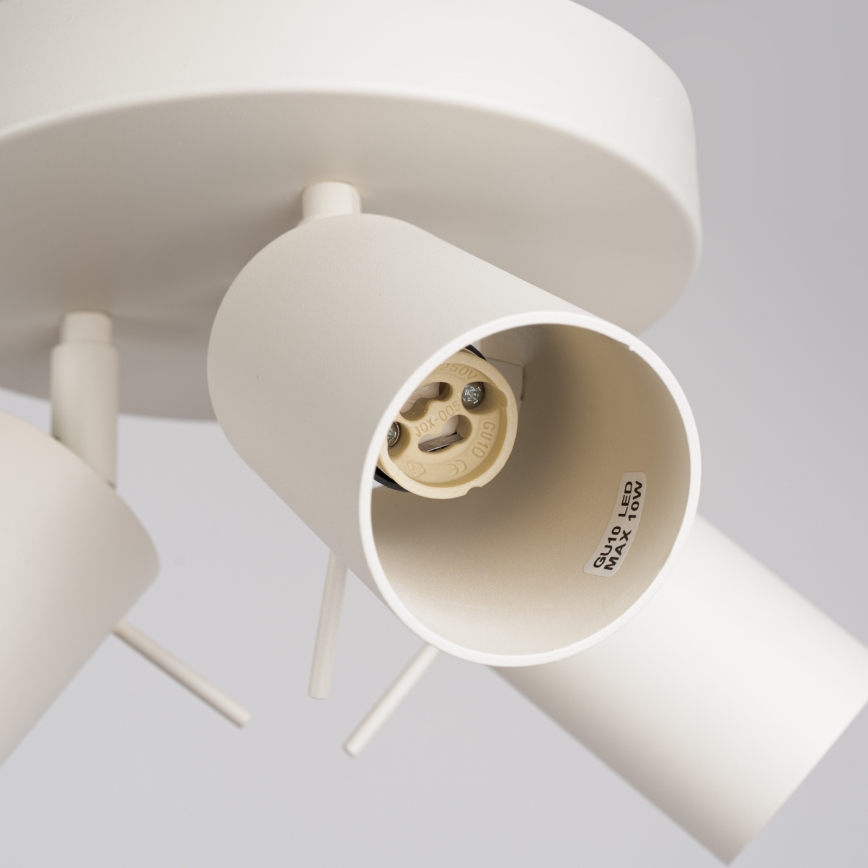 Bodové svítidlo RING 3xGU10/10W/230V krémová