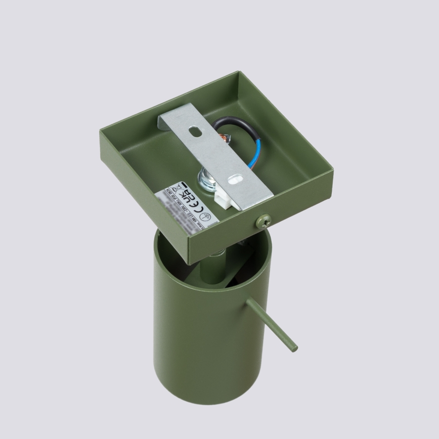 Nástěnné bodové svítidlo RING 1xGU10/10W/230V zelená
