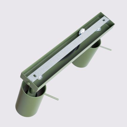 Bodové svítidlo RING 2xGU10/10W/230V zelená