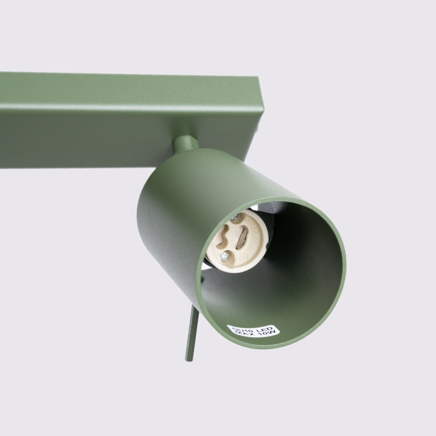 Bodové svítidlo RING 3xGU10/10W/230V zelená