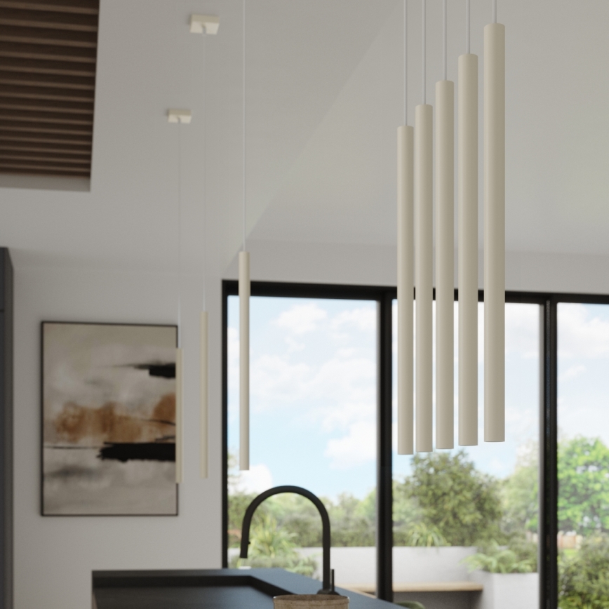 Lustr na lanku PASTELO 1xG9/8W/230V krémová