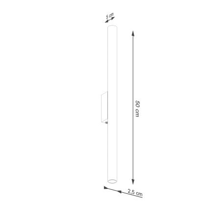 Nástěnné svítidlo PASTELO 2xG9/8W/230V krémová